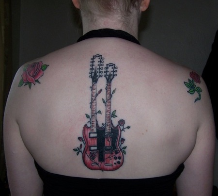 Gibson Doubleneck Tattoo Gibson Doubleneck Tattoo